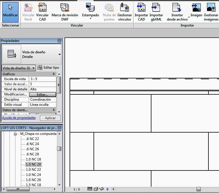 Opción de visualización Oculta