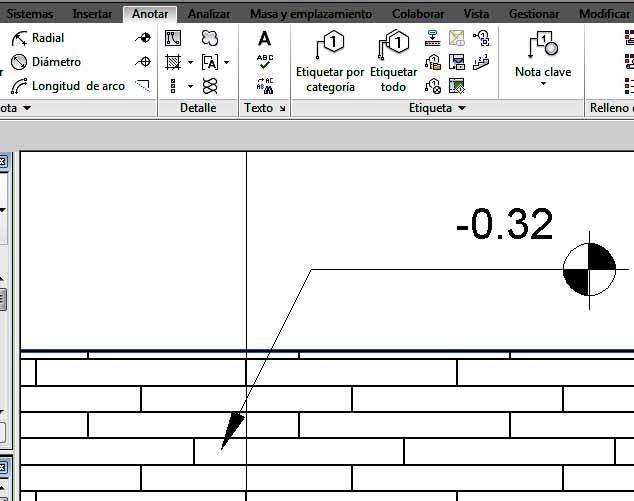 Cota de elevación con hombro