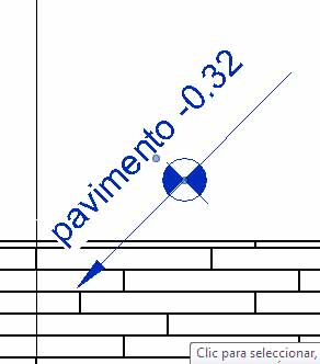 Cota de elevación con texto - Prefijo