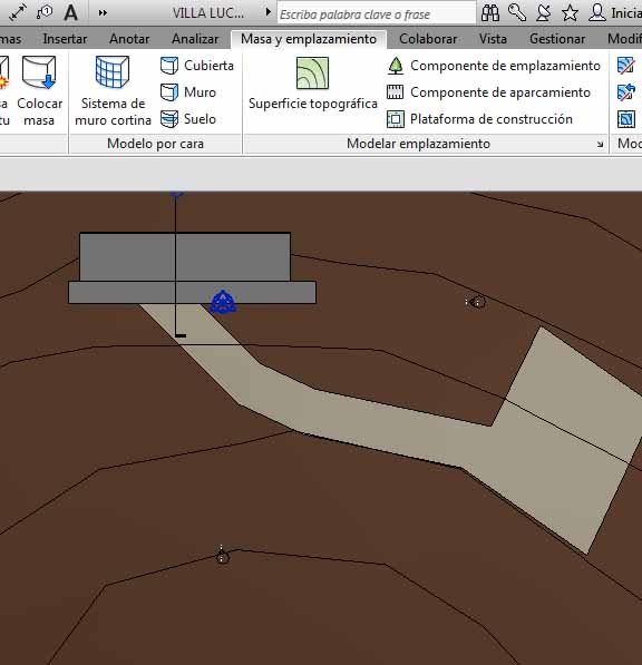 Creación de una Subregión para crear un camino exterior y una Plataforma de aparcamiento exterior