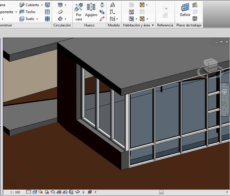 Esquina realizada con Muro incrustado
