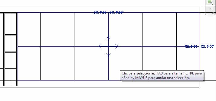 Origen de justificación en centro de Interfaz de rejilla