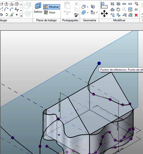 Punto de referencia controlador con nuevo anfitrión, un plano de referencia vertical