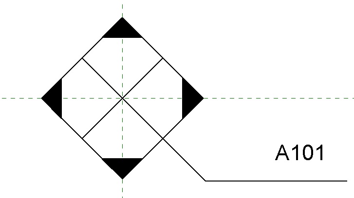 Puntero cargado en Etiqueta de alzado