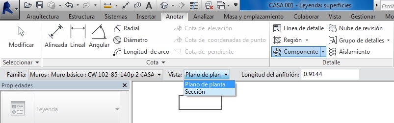 Tipo de Vista del elemento de leyenda de Familia