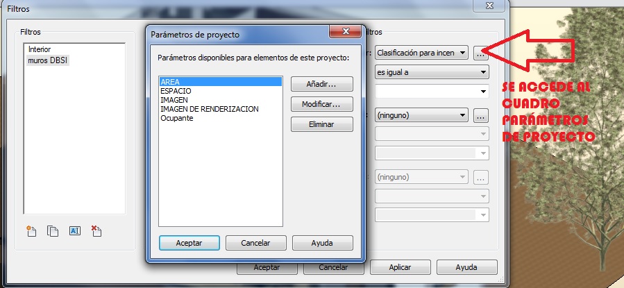 Cuadro de diálogo Parámetros de proyecto
