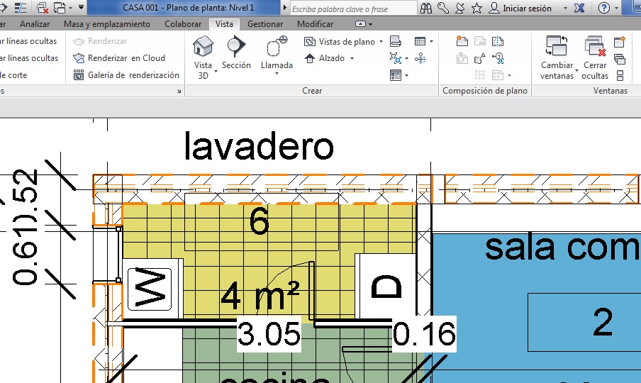 Filtro aplicado a muros con parámetro EI60 resistencia al fuego