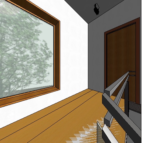 llegada a planta superior por escalera