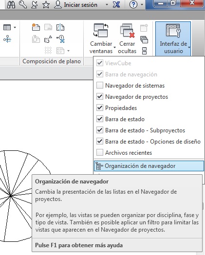 Organización de navegador
