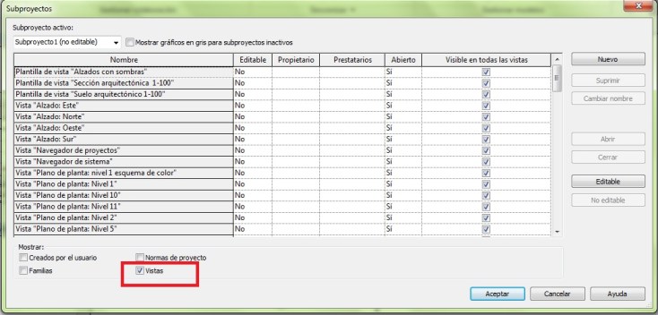 Subproyecto de Vistas