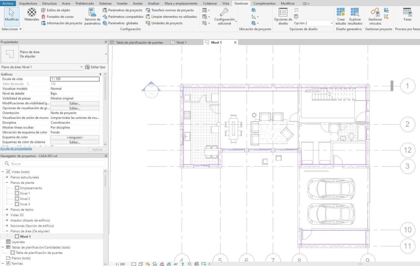 REVIT ARCHITECTURE (896) – Opciones de diseño (30) Planos de área
